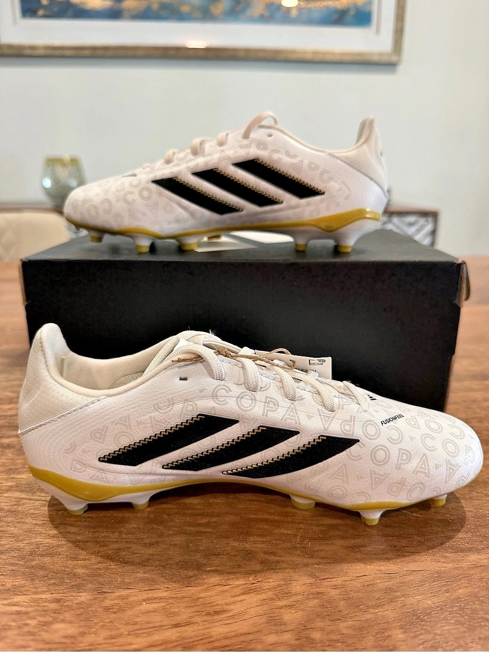 Adidas Copa Pure III League FG/MG Soccer Cleats White US 2 BNIB
